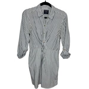 ABERCROMBIE & FITCH STRIPED BUTTON UP SOFT LINED DRESS -Small